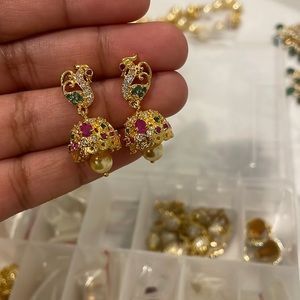 Beautiful Indian jhumka earrings